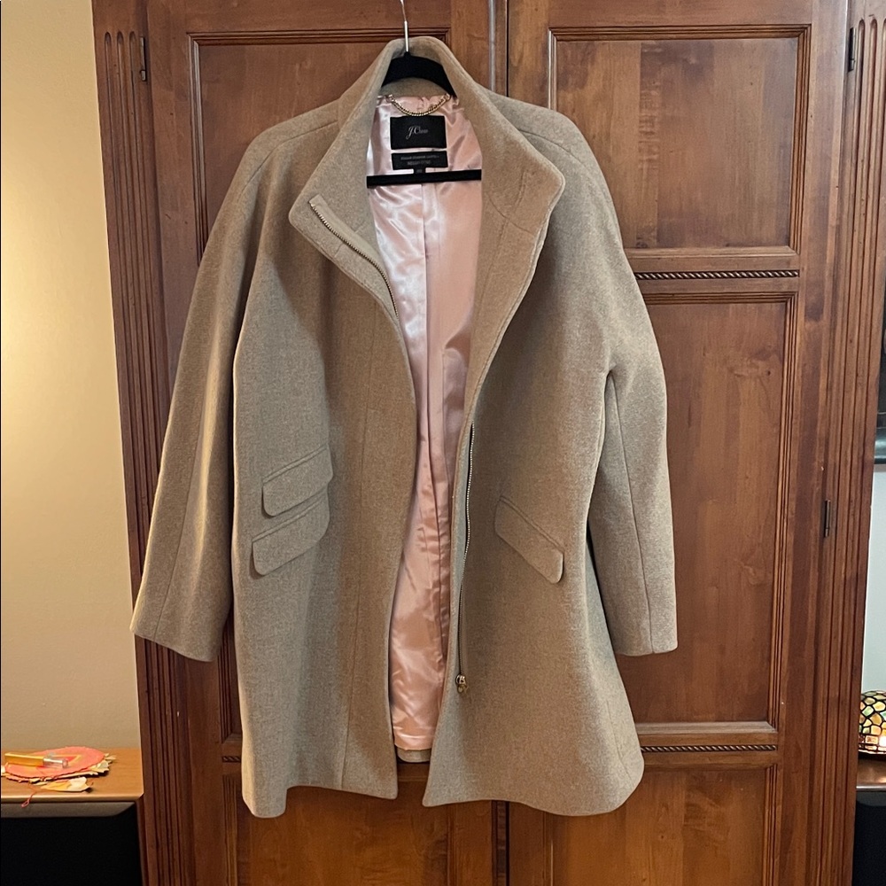 J. Crew Wool Coat, Italian Stadium Cloth by Nello Gori, sz 20. Like new